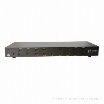 HDMI 1x16 Splitter, Supports Highest Video Resolution 1080p